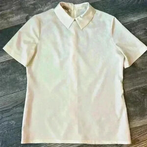 Vintage 60/70s Cream Blouse Joe Frank of Houston School Girl Style
